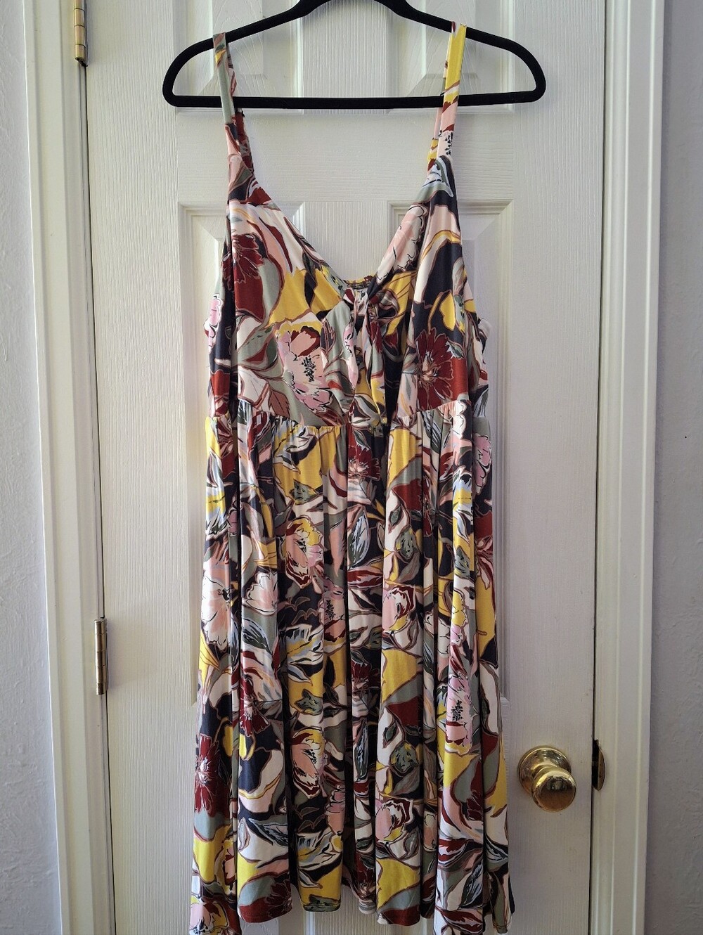 torrid Super Soft Spaghetti Strap Knot Front Floral Mini Dress